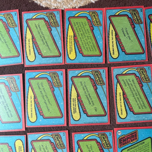 Star Wars Empire Strikes Back 1980 Topps Collector Cards, lot of 22 cards - Picture 11 of 14